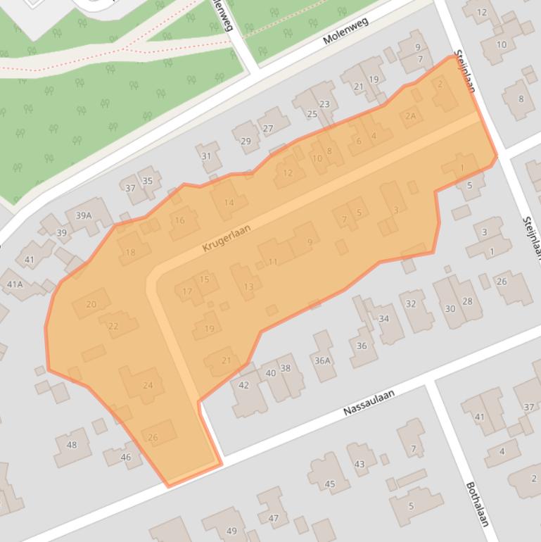 Kaart van postcodegebied 3743CJ.