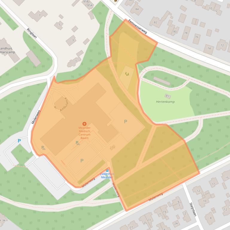 Kaart van postcodegebied 3743CM.