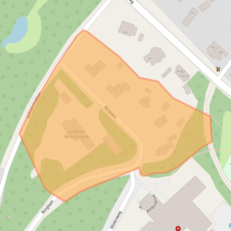 Kaart van postcodegebied 3743DA.