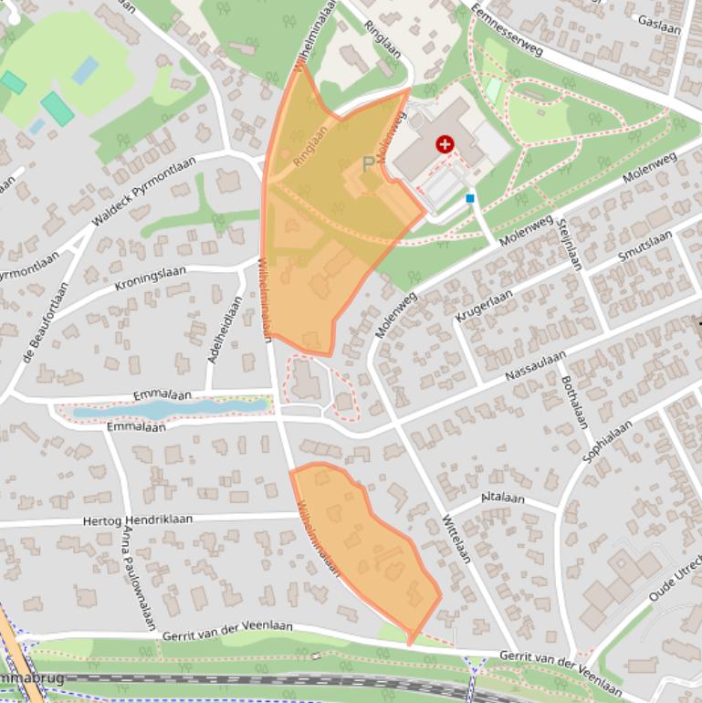 Kaart van postcodegebied 3743DB.