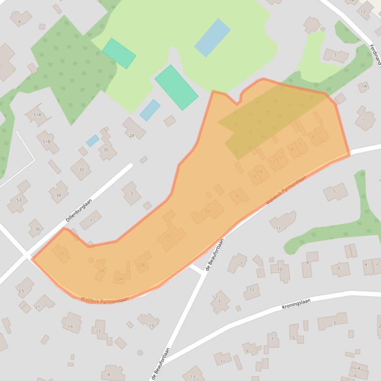 Kaart van postcodegebied 3743DE.