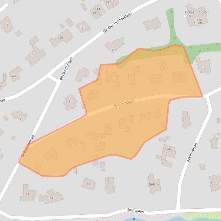 Kaart van postcodegebied 3743DG.