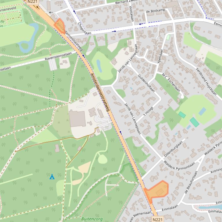 Kaart van postcodegebied 3743DT.