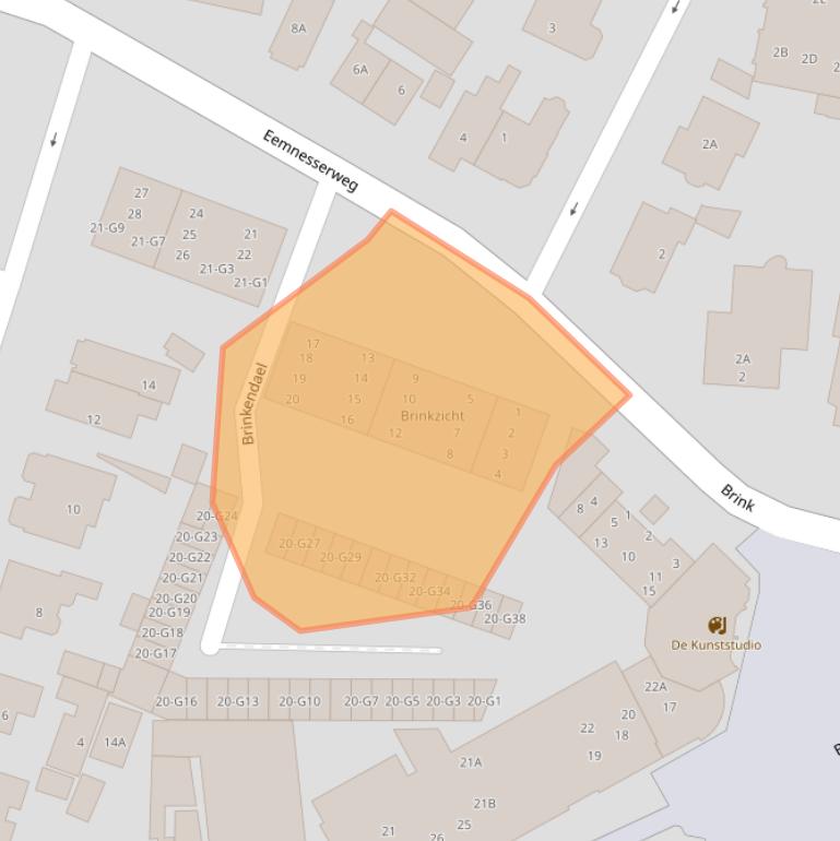 Kaart van postcodegebied 3743EA.