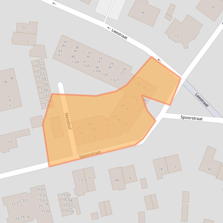 Kaart van postcodegebied 3743EK.