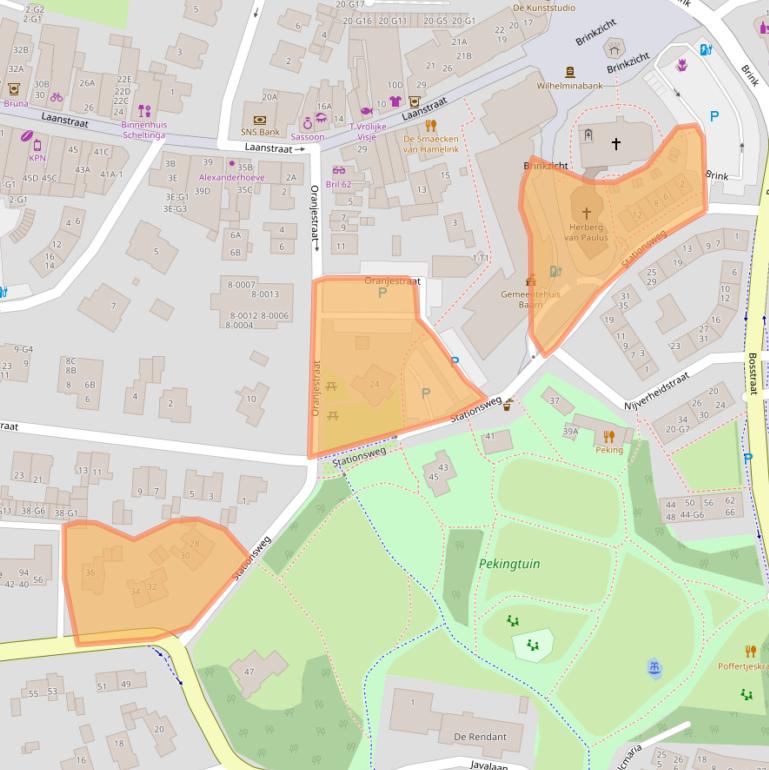 Kaart van postcodegebied 3743EN.