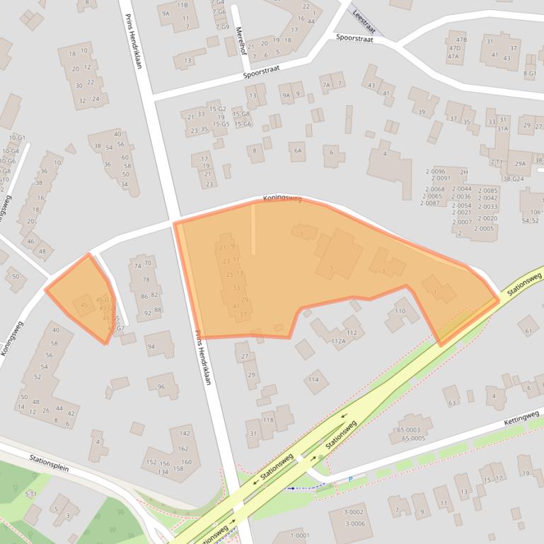 Kaart van postcodegebied 3743ET.