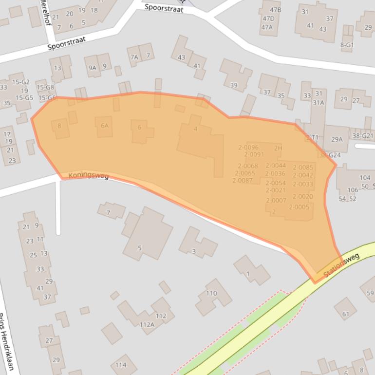 Kaart van postcodegebied 3743EV.
