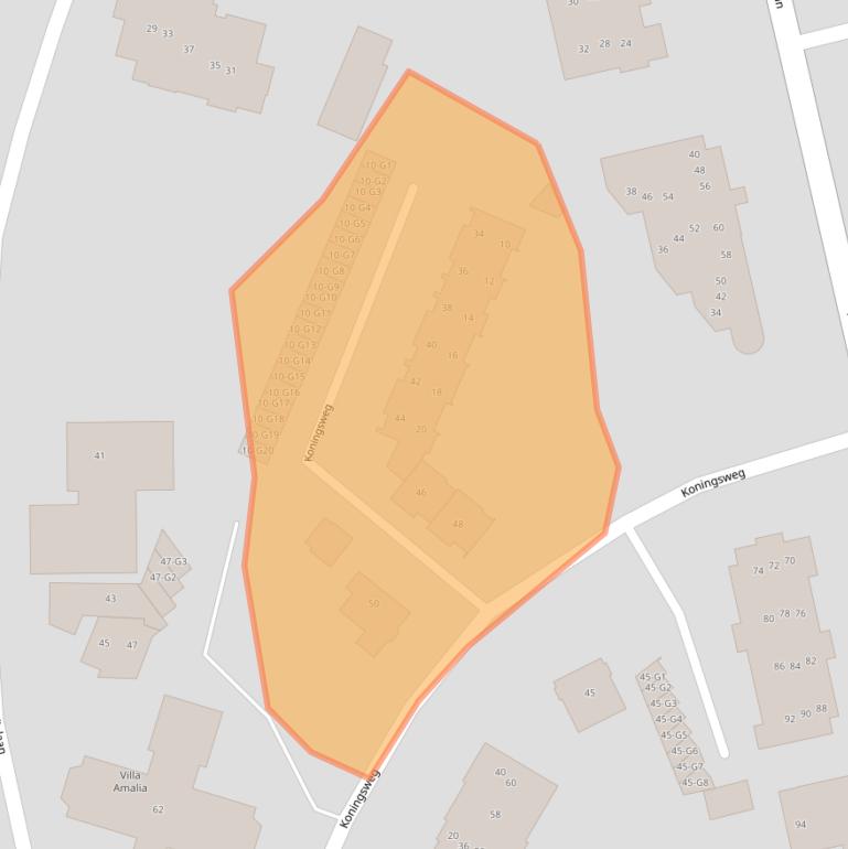 Kaart van postcodegebied 3743EW.