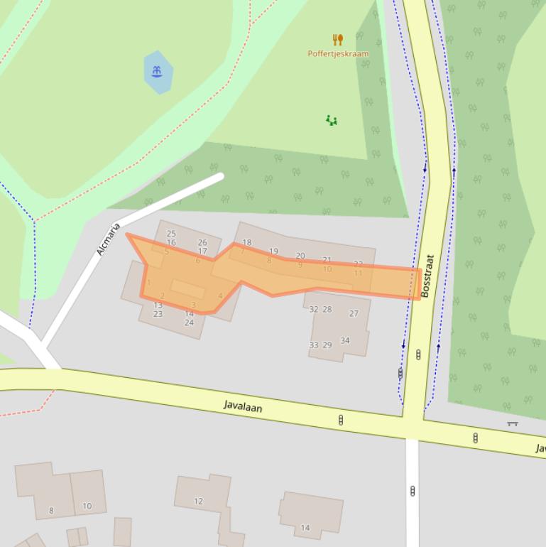 Kaart van postcodegebied 3743GE.