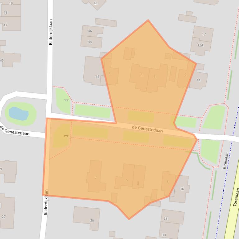 Kaart van postcodegebied 3743HK.