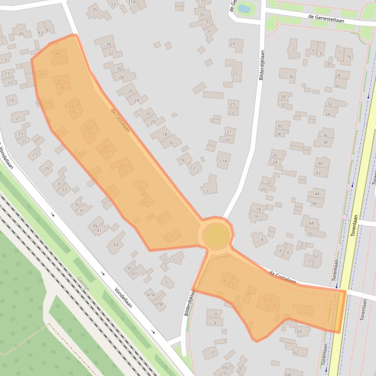 Kaart van postcodegebied 3743HT.