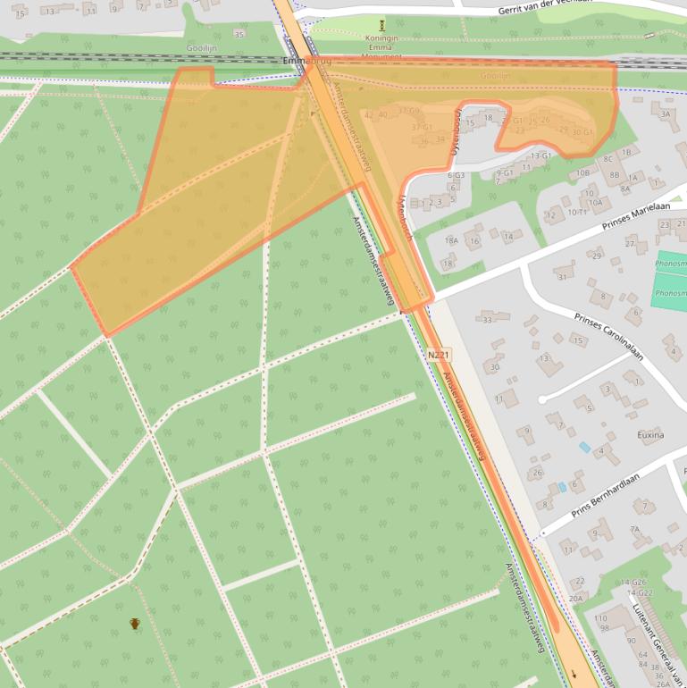 Kaart van postcodegebied 3743JD.