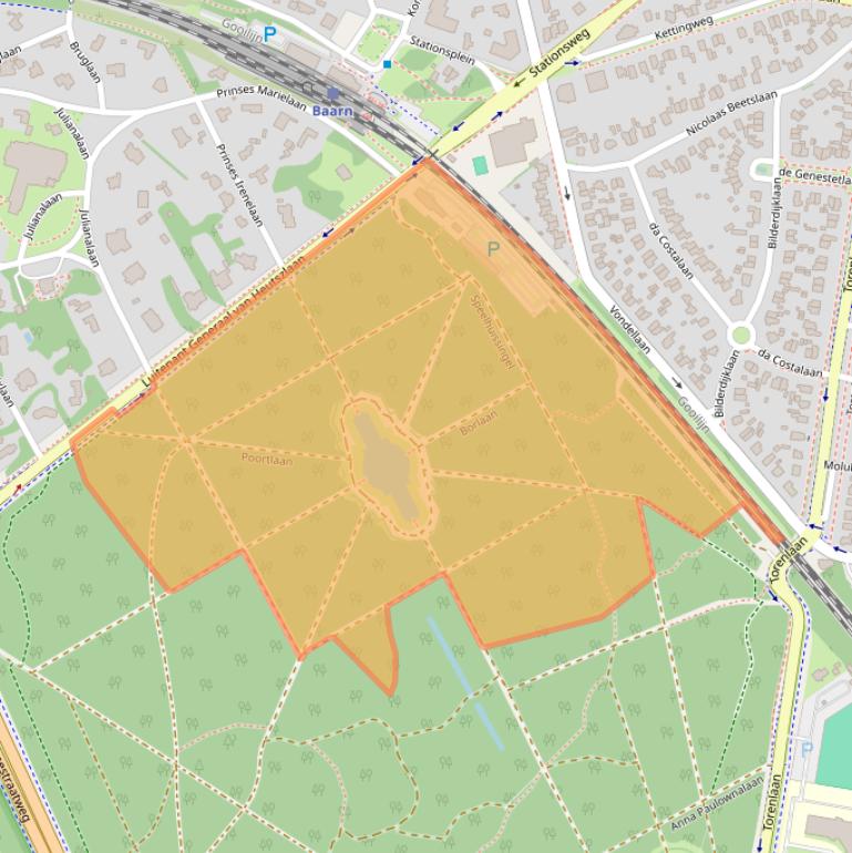 Kaart van postcodegebied 3743JL.