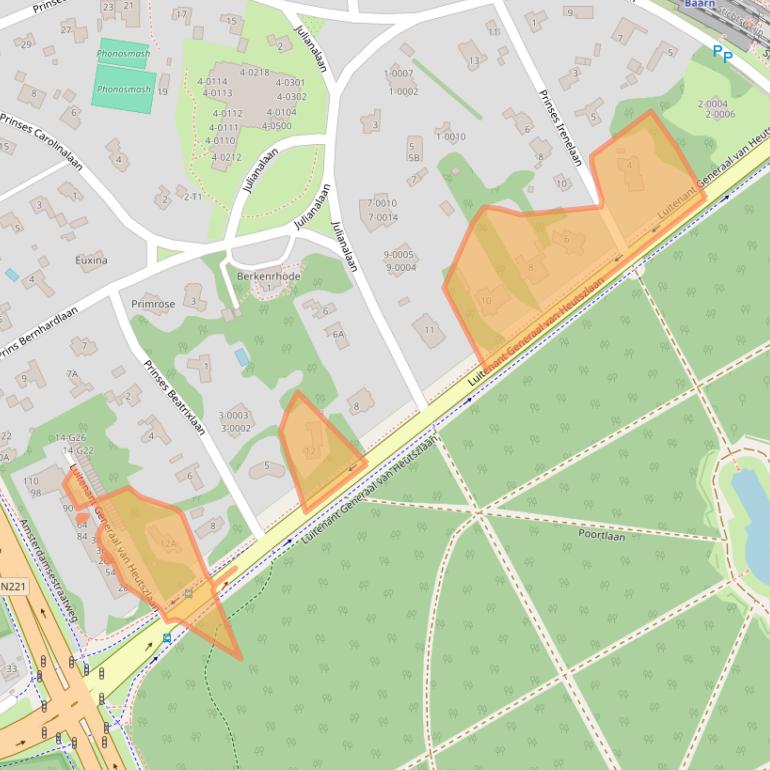 Kaart van postcodegebied 3743JN.