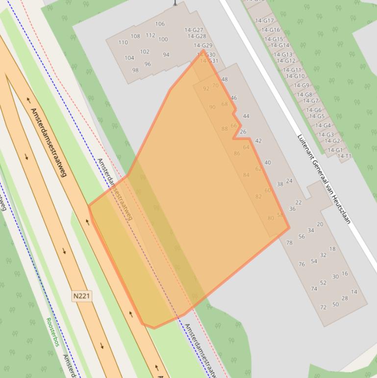 Kaart van postcodegebied 3743JR.