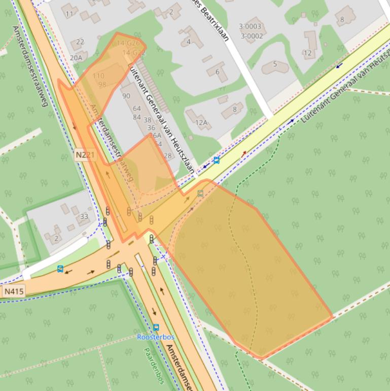 Kaart van postcodegebied 3743JS.