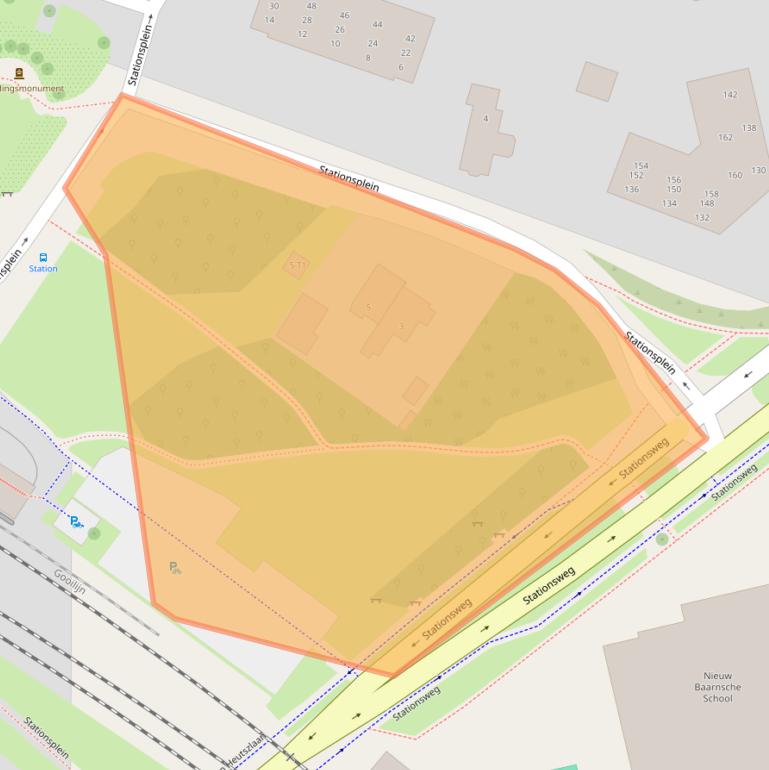 Kaart van postcodegebied 3743KK.