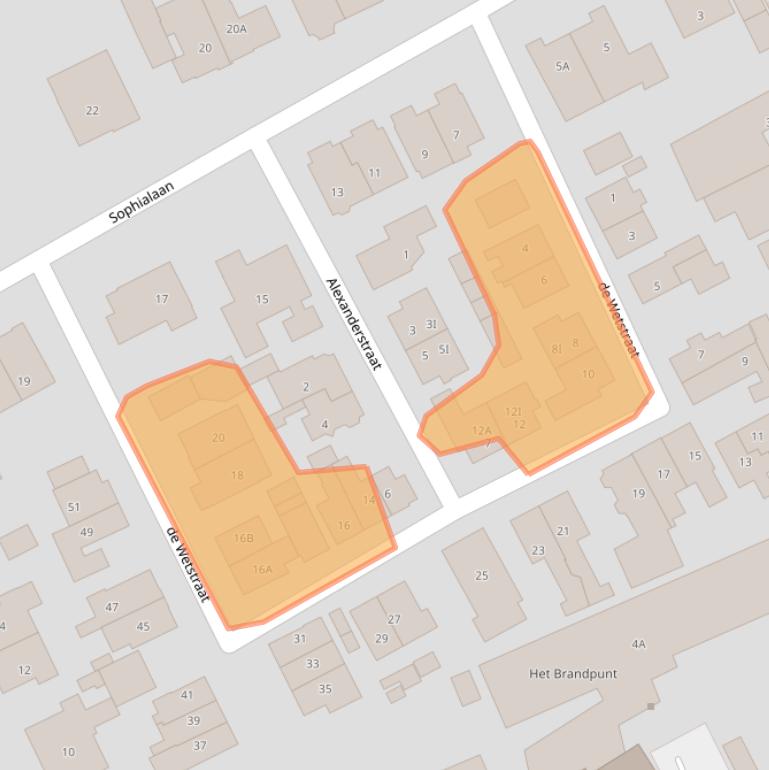 Kaart van postcodegebied 3743KS.
