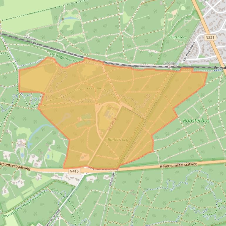 Kaart van postcodegebied 3744KD.