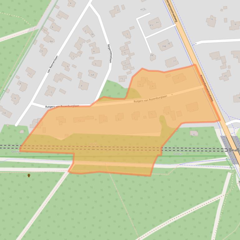 Kaart van postcodegebied 3744MC.