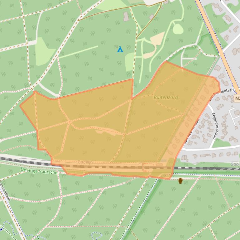 Kaart van postcodegebied 3744ME.