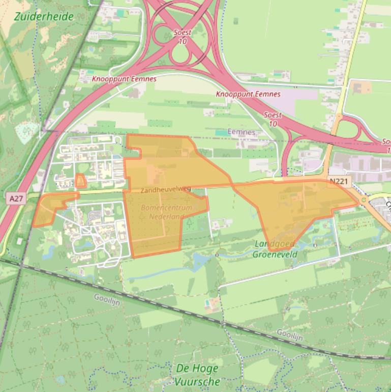 Kaart van postcodegebied 3744MN.