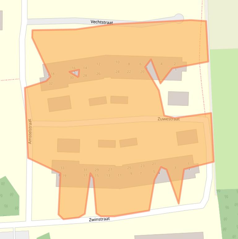 Kaart van postcodegebied 3744NV.