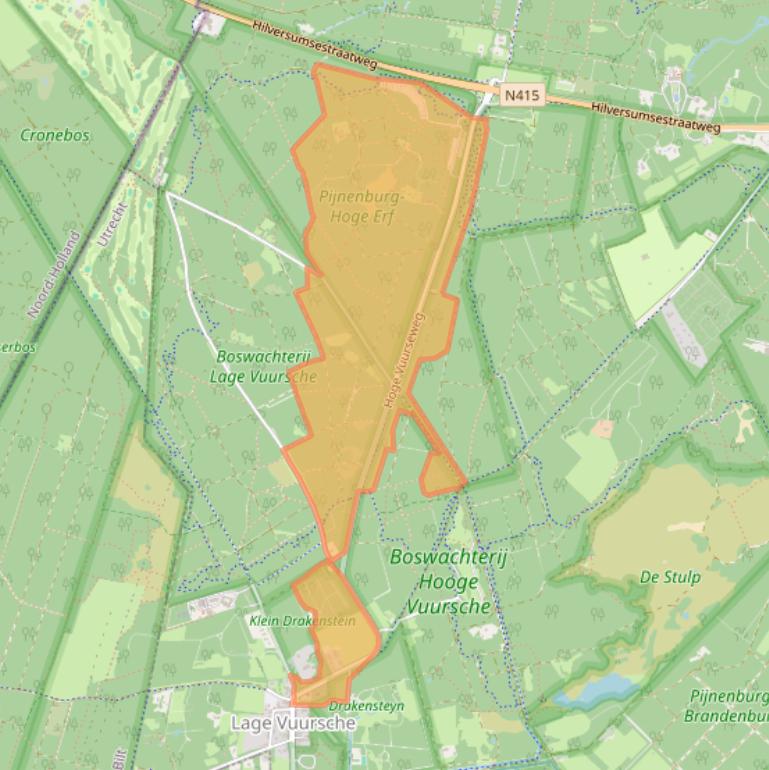 Kaart van postcodegebied 3749AB.