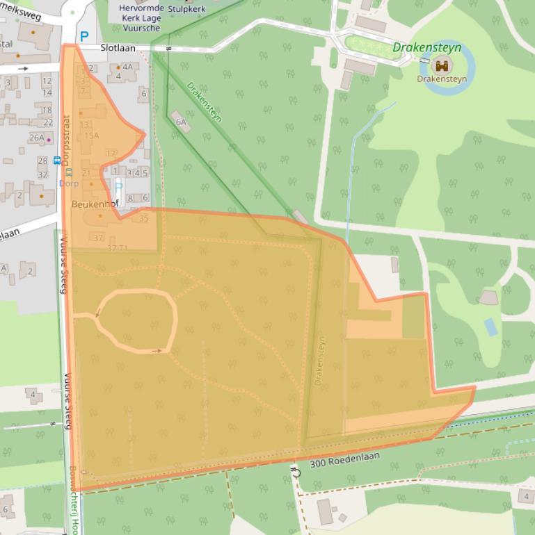 Kaart van postcodegebied 3749AC.