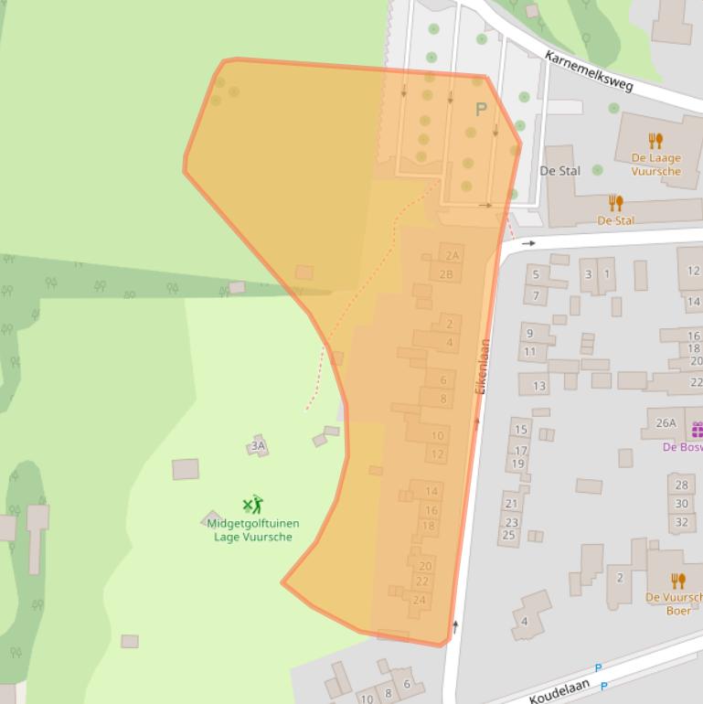 Kaart van postcodegebied 3749AG.