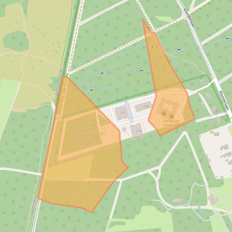 Kaart van postcodegebied 3749AK.