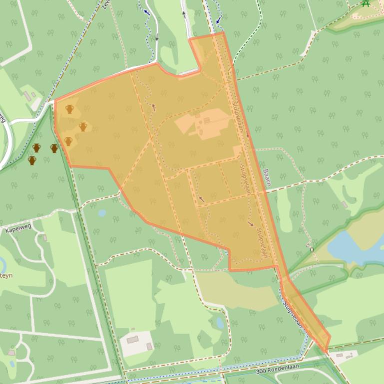 Kaart van postcodegebied 3749AR.