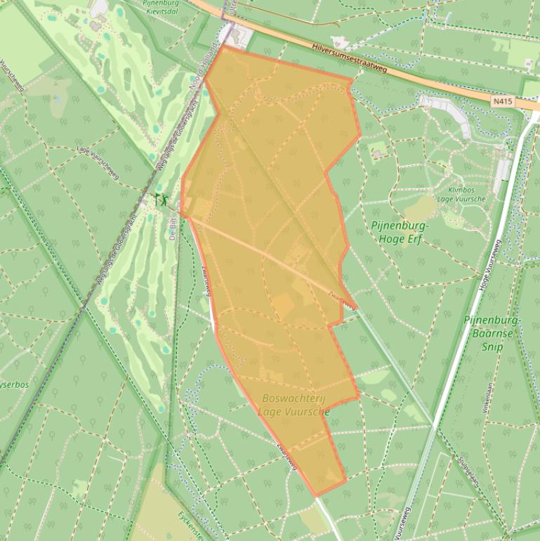 Kaart van postcodegebied 3749AT.