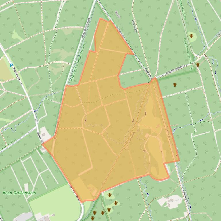 Kaart van postcodegebied 3749AW.