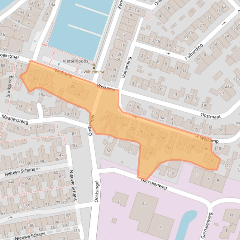 Kaart van postcodegebied 3751AE.