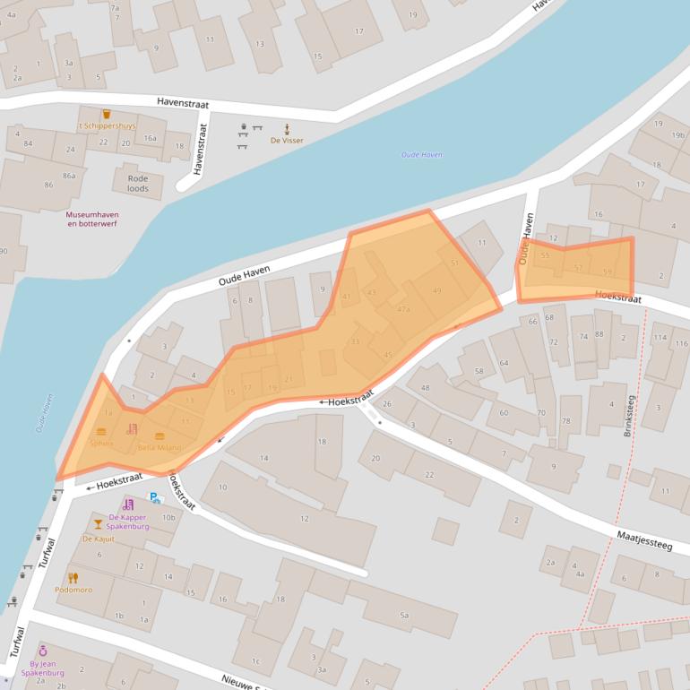 Kaart van postcodegebied 3751AL.