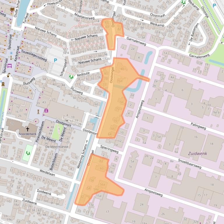 Kaart van postcodegebied 3751AV.