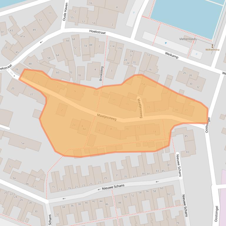 Kaart van postcodegebied 3751AW.