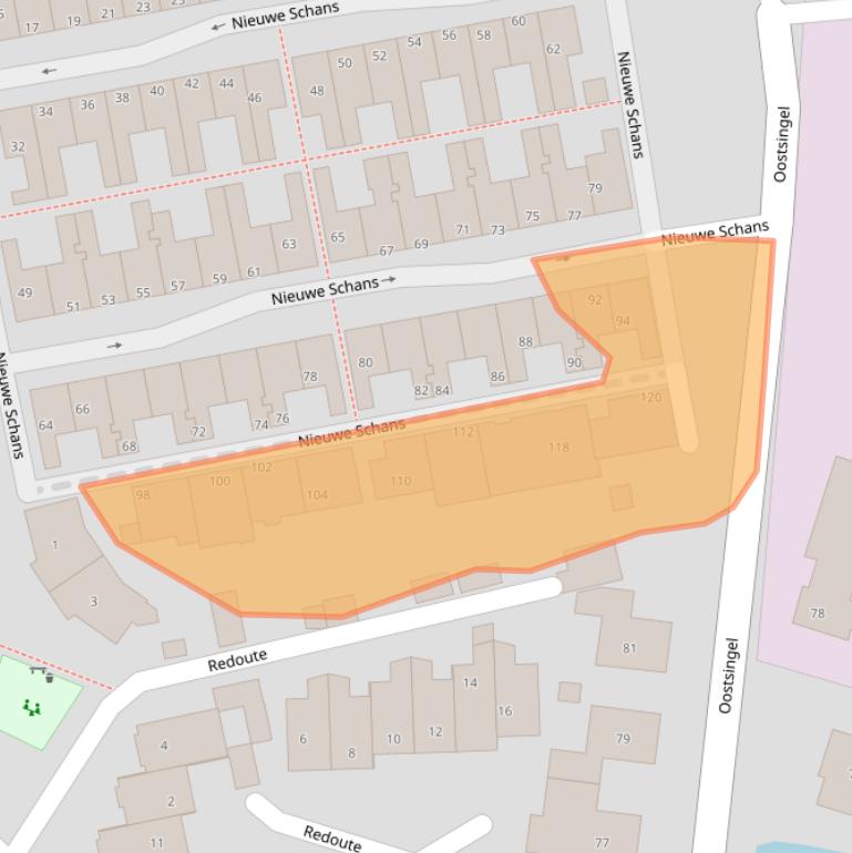 Kaart van postcodegebied 3751BE.