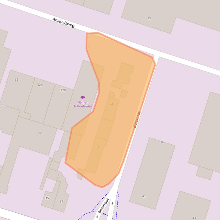 Kaart van postcodegebied 3751BN.