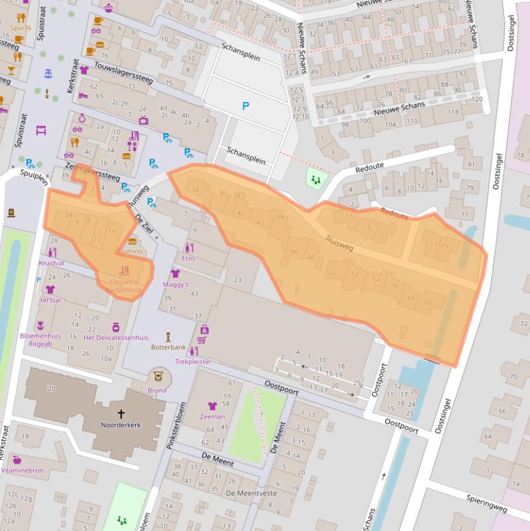 Kaart van postcodegebied 3751BP.