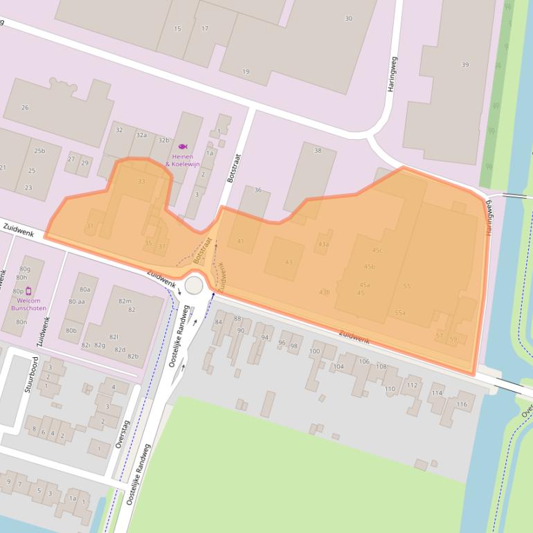 Kaart van postcodegebied 3751CB.