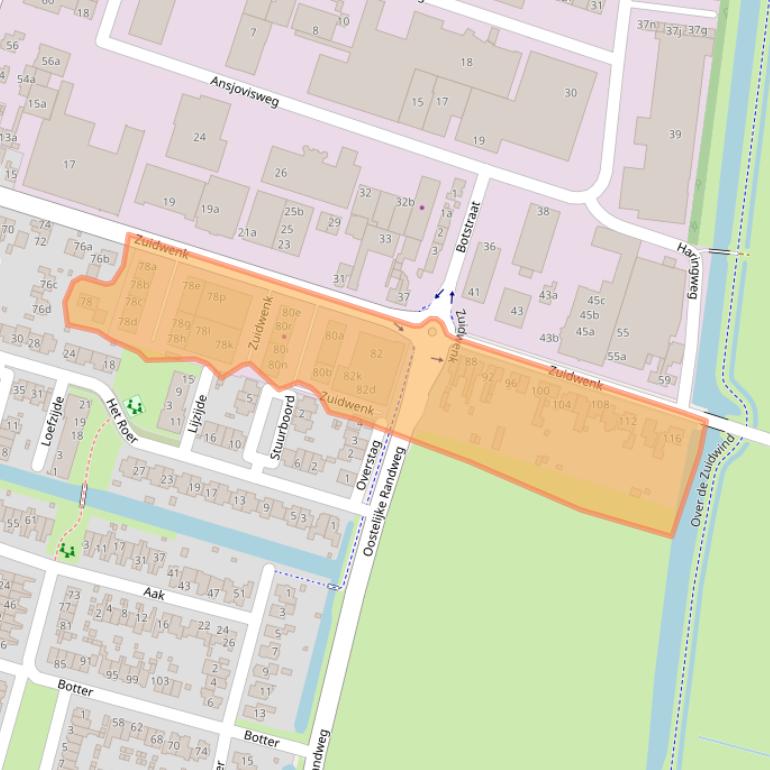 Kaart van postcodegebied 3751CG.