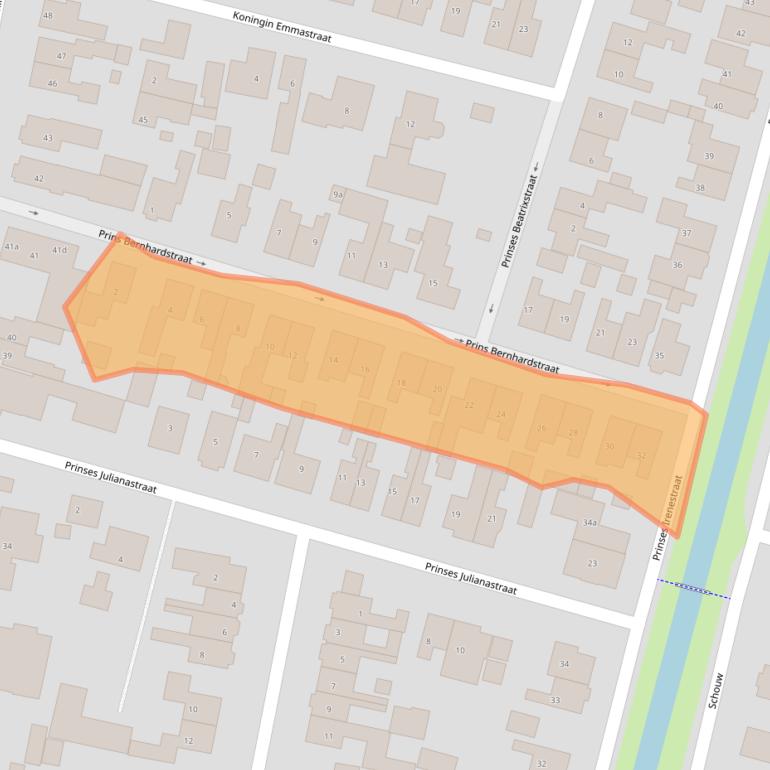 Kaart van postcodegebied 3751CM.