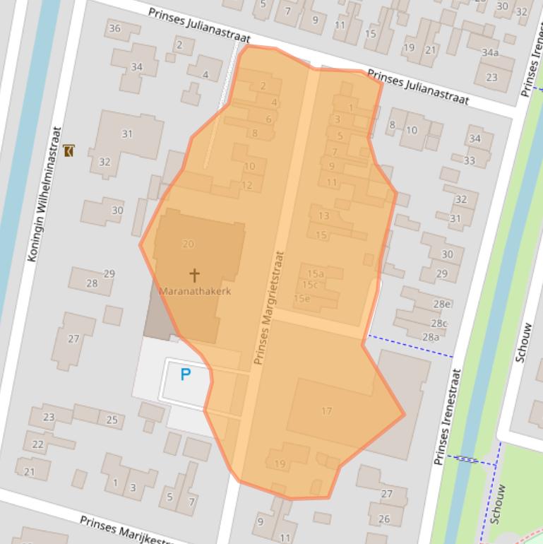 Kaart van postcodegebied 3751CP.