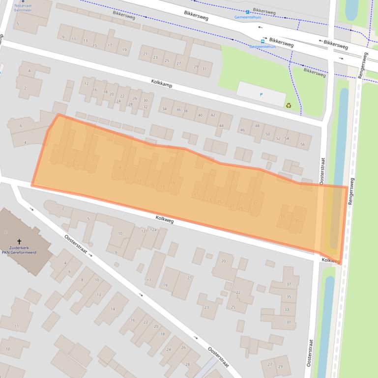 Kaart van postcodegebied 3751DA.