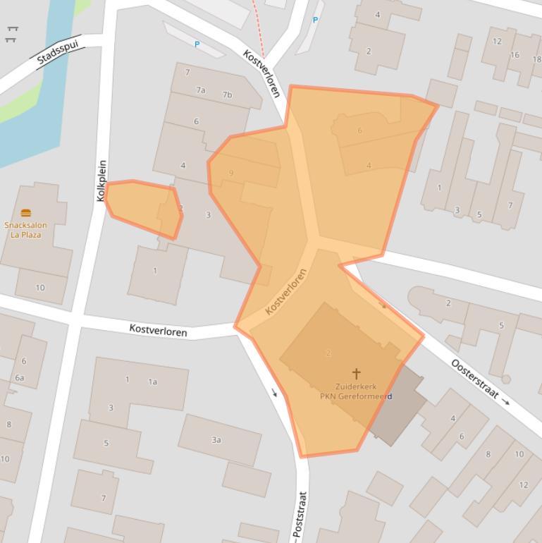 Kaart van postcodegebied 3751DC.