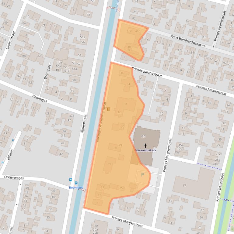 Kaart van postcodegebied 3751DE.