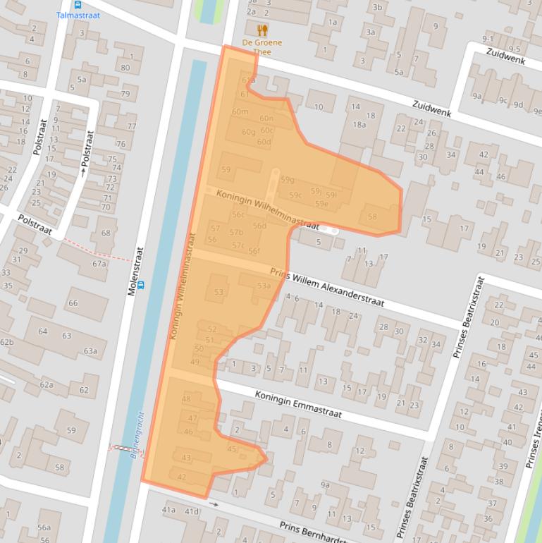 Kaart van postcodegebied 3751DG.